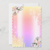 Strijdt Brunch en Bubble Ombre Vrijgezellenfeest Kaart (Achterkant)