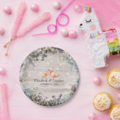 Strijdvesten en touwen van het huwelijk papieren bordje (Feest)