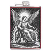 Strijdwagen van Belial de Trots Heupfles (Voorkant)