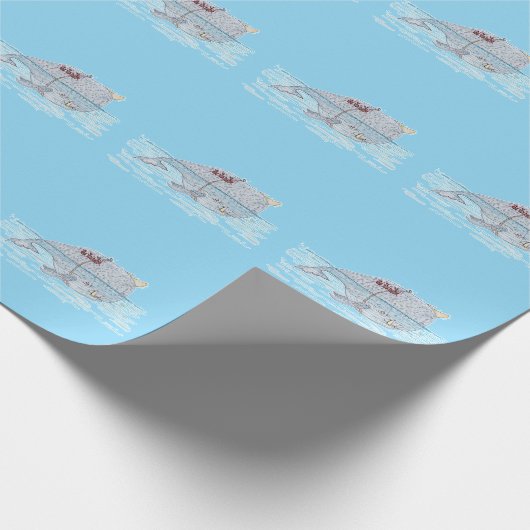 strijdwalvis cadeaupapier (Hoek)