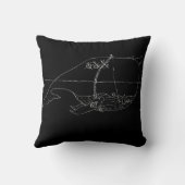 strijdwalvis kussen (Achterkant)