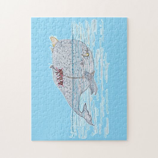 strijdwalvis legpuzzel (Verticaal)