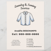 Strijk- en wasgoedservicefolder flyer (Voorkant)