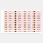 Strijk Magenta Glitter Feestballonnen Labels (Vel)
