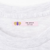 Strijk op Paarse Glitter Feestballonnen Labels (Aangebracht)