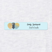 Strijk op Turquoise Glitter Feestballonnen Labels (Design 1)