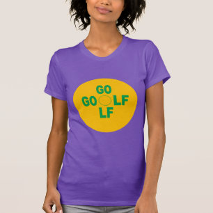 Strijke T-shirt van vrouw SPORT GOLF