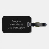 Strijken met houtskool bagagelabel (Achterkant horizontaal)