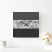 Strijken met houtskool vierkante klok (Huis)