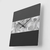 Strijken met houtskool vierkante klok (Hoek)