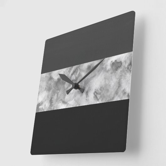 Strijken met houtskool vierkante klok (Hoek)