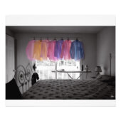 Strijken voegt kleur toe aan een kamer foto afdruk (Voorkant)