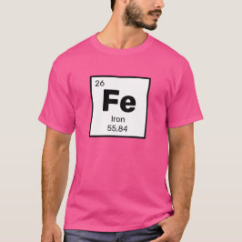 Strijkijzer / Periodiek Tafel - T-shirt met Fe Ele