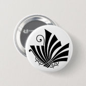 Strijkijzer vlinder ronde button 5,7 cm (Voorkant /achterkant)
