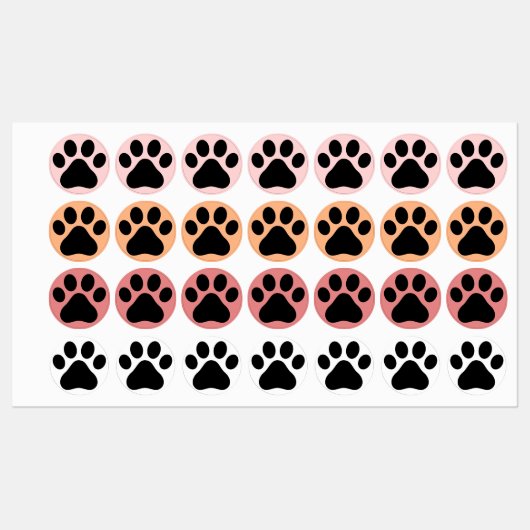 Strijklabels voor pootkussens labels (Vel)