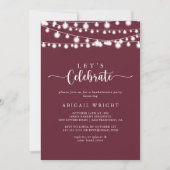 Strijklichten Bourgondië Laten we feest vieren Kaart (Voorkant)