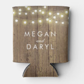 Strijklichten en Schuur Houten Bruiloft Blikjeskoeler