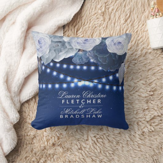Strijklichten Foto Bruiloft Kussen (Deken)