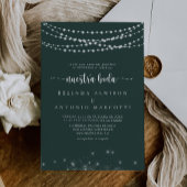 Strijklichten Groene Nuestra Boda Bruiloft Kaart