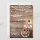 Strijklichten, houten vat en koraalbloemen kaart (Voorkant)