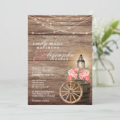 Strijklichten, houten vat en koraalbloemen kaart (Staand voorkant)