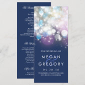 Strijklichten Marine bruiloft programma's (Voorkant / Achterkant)