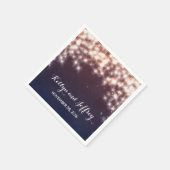 Strijklichten Marine bruiloft Servet (Hoek)