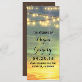 Strijklichten Palmen Strand Zonsondergang Trouwpro Programmakaart (Voorkant / Achterkant)