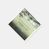 Strijklichten rustieke papieren servetten (Hoek)