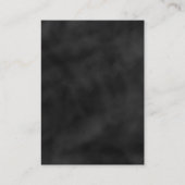 Strijklichten Zwart krijtbord die goed wensen Informatiekaartje (Achterkant)