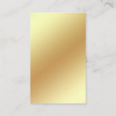 strijkstok en wenkbrauwen qr code golden dripping visitekaartje (Achterkant)