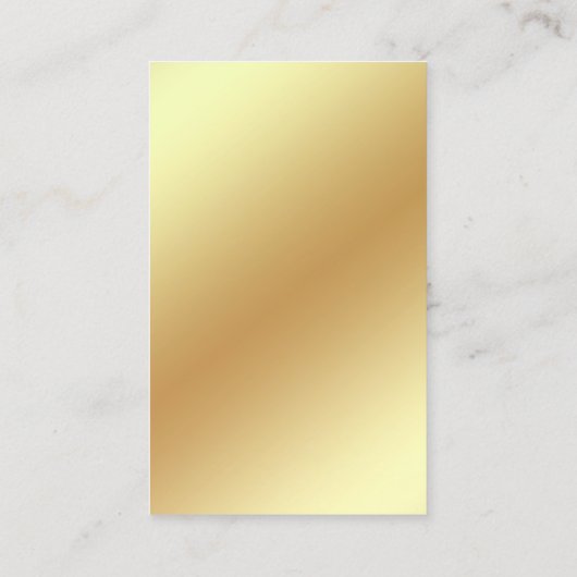 strijkstok en wenkbrauwen qr code golden dripping visitekaartje (Achterkant)