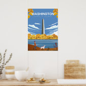 Strijspad Washington DC Poster (Keuken)