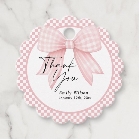 Strik dank je wel  bedankjes labels (Voorkant)