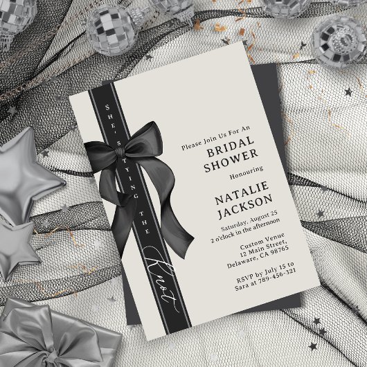 strik Ze bindt het knoop Vrijgezellenfeest Kaart