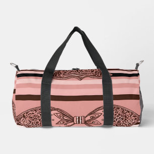 Strikdas in Roze AI kunstprint Knip Naai Tas