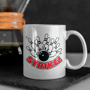 Strike - 10-Pin Bowling Logo Koffiemok