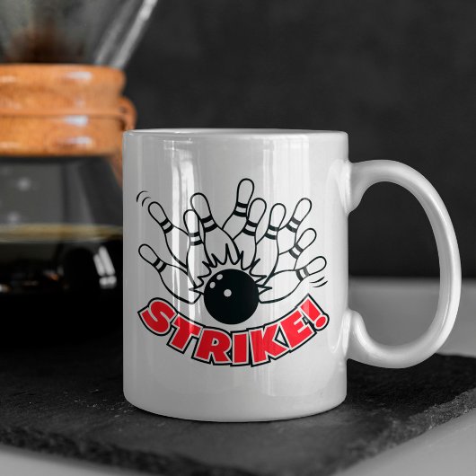 Strike - 10-Pin Bowling Logo Koffiemok