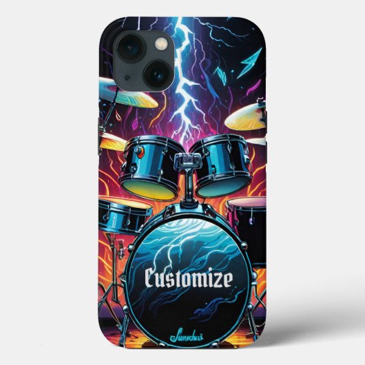 Strike A Beat Drum Set Case-Mate iPhone Case (Achterkant)