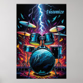 Strike A Beat Drum Set Poster (Voorkant)