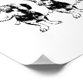 'Strike A Pose Dex' Flippy Ear Dex Art Print (Hoek)