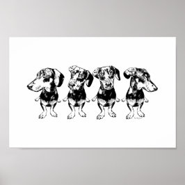 'Strike A Pose Dex' Flippy Ear Dex Art Print