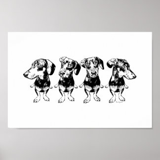 'Strike A Pose Dex' Flippy Ear Dex Art Print