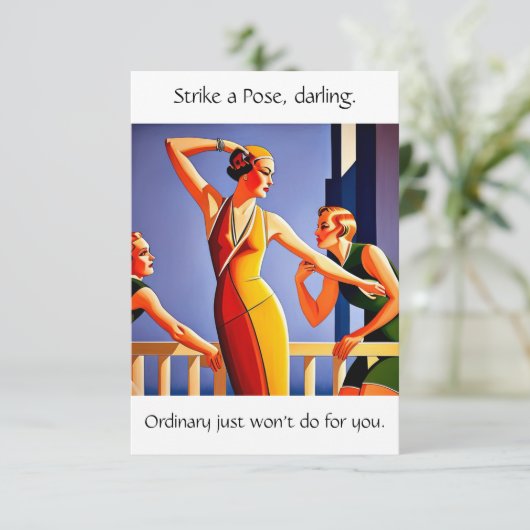 Strike a Pose Kaart (Staand voorkant)