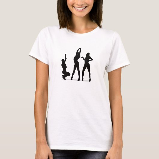 Strike a Pose - Vogue silhouettes T-shirt (Voorkant)