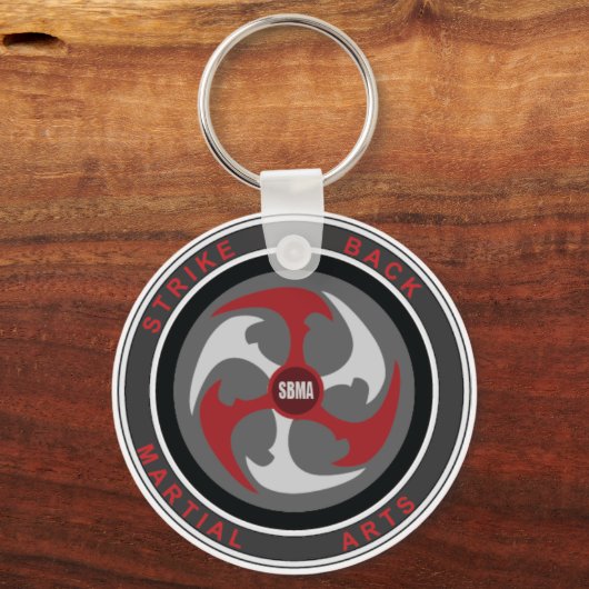 Strike Back Martial Arts Button Sleutelhanger (Voorkant)