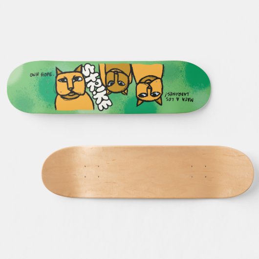Strike "Cats" deck Persoonlijk Skateboard (Horizontaal)