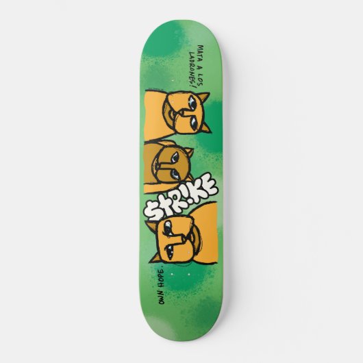 Strike "Cats" deck Persoonlijk Skateboard (Voorkant)