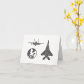 Strike Eagle Jet Night and Day Note Kaart (Gele Bloem)