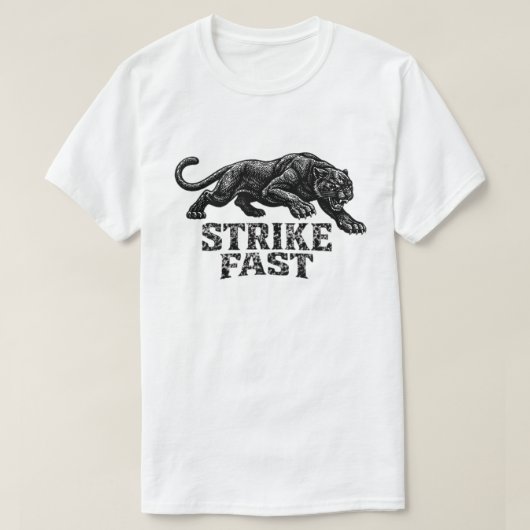 “Strike Fast” Panther Graphic T-Shirt – Fierce (Design voorkant)